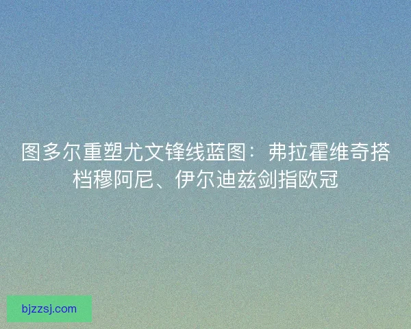 图多尔重塑尤文锋线蓝图：弗拉霍维奇搭档穆阿尼、伊尔迪兹剑指欧冠